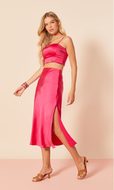 saia midi pink